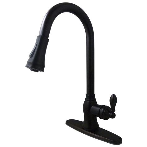 Pull out kitchen faucets pot. Kingston Brass Classic Single-Handle Pull-Down Sprayer ...