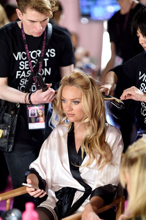Candice Swanepoel On The Backstage Of 2014 Victorias Secret Fashion
