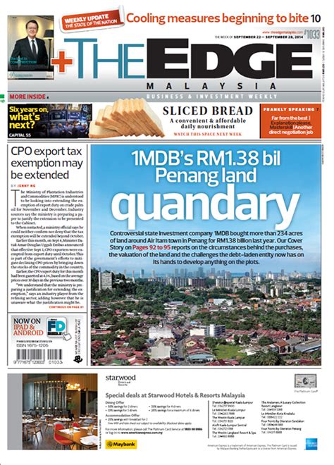 That same month malaysian authorities suspended the edge newspaper for its reports on 1mdb. Taipingmali : APABILA PENIPU KENA TIPU OLEH BAPA PENIPU.....