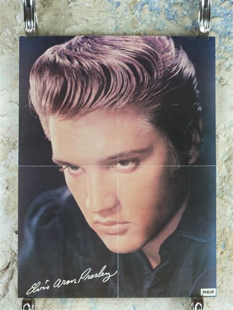 Vintage Elvis Presley Poster The King Elvis The Pelvis Etsy