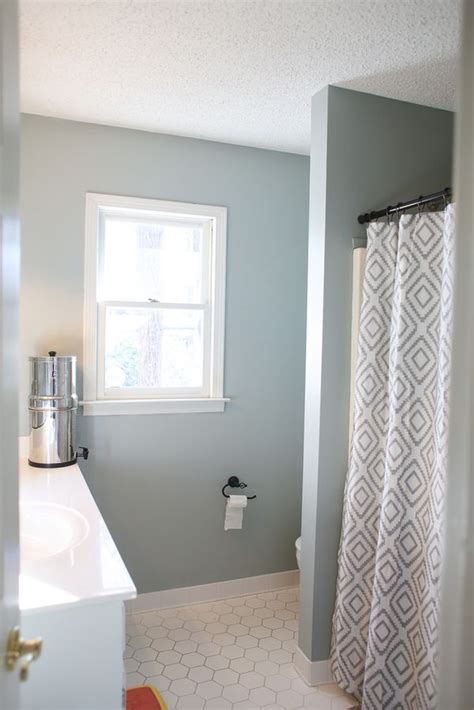 Dusty miller is a soft warm cloudy gray with a slate undertone. Bathroom Before and After | Bathroom paint colors, Bathroom counter decor, Diy bathroom decor