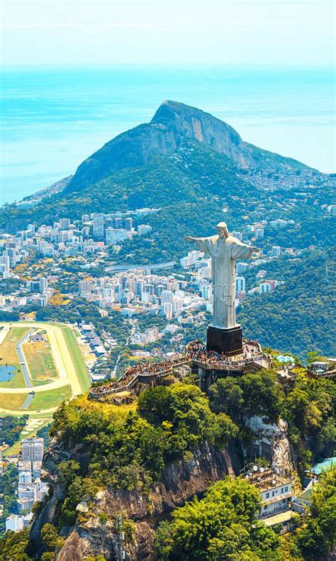 Rio De Janeiro Christ Redeemer Editorial Stock Image Image Of