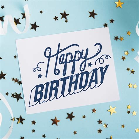 Free Vector Happy Birthday Lettering Concept