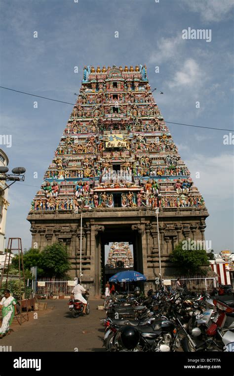 Mylapore Kapaleeswarar Temple At Chennai Stock Photo Alamy