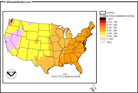 United States Yearly Annual And Monthly Mean Total Sunshine Hours