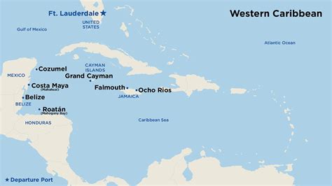 Western Caribbean Cruise Map Living Room Design 2020