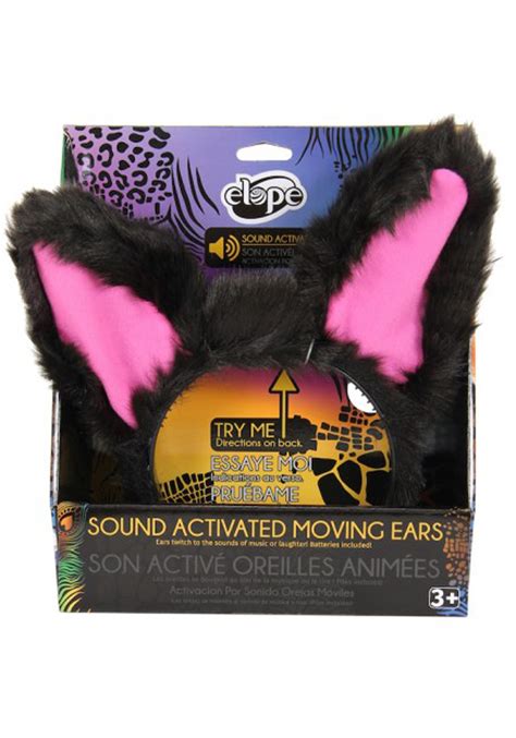 Moving Cat Ears Headband Sound Activated