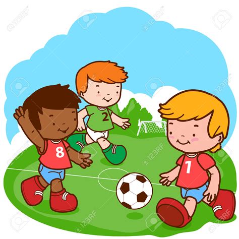 Kids Playing Football Clipart Free Download On Clipartmag