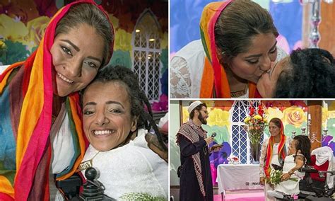 lesbian muslim couple from iran tie the knot in stockholm and the delighted imam is gay too
