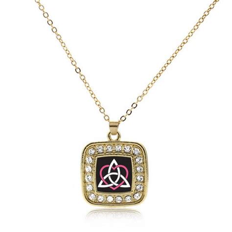 Celtic Sisters Knot Gold Classic Charm Necklace Celtic Sister Knot
