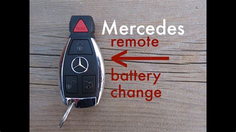 Push the key into the narrow and flat end of the fob to open the key cover. How to Mercedes Key Fob Remote Keyless Battery Change ...