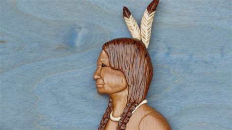 Intarsia Indian By Scott Michael ~ Woodworking