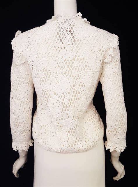 Dolce And Gabbana 2011 Special Edition White Cotton Crochet Cropped