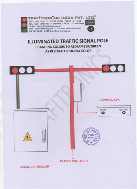 Illuminated Traffic Signal Pole At Best Price In Pune By Trafitronics