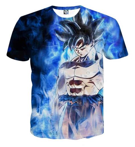 Dragon Ball Super Goku Ultra Instinct Blue Cool Casual T Shirt Saiyan
