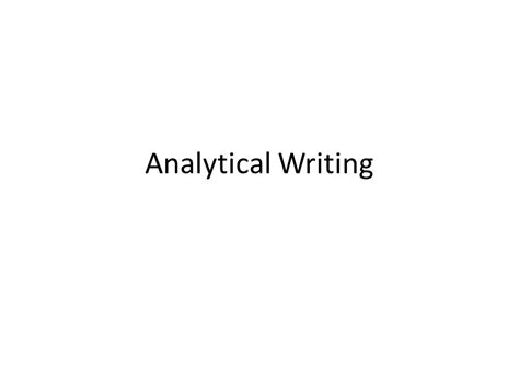 Analytical Writing Why So Many Boxes Specific Information I Know