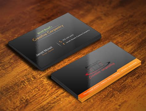 43 Bold Serious Carpentry Business Card Designs For A Carpentry