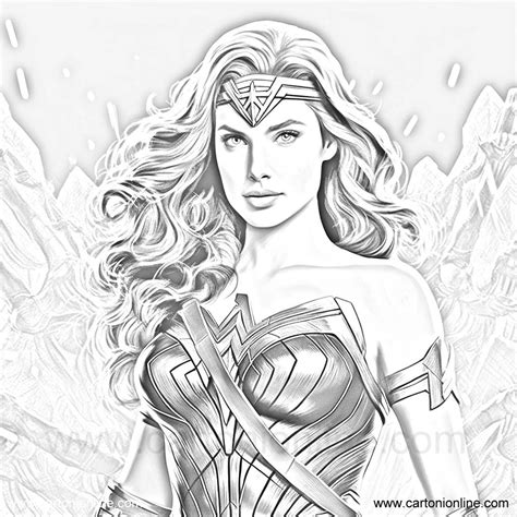 Wonder Woman From Wonder Woman Coloring Page