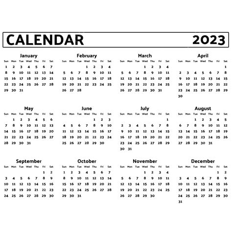 2023 Calendar New Year 2023 Calendar Calendar New Year Png And