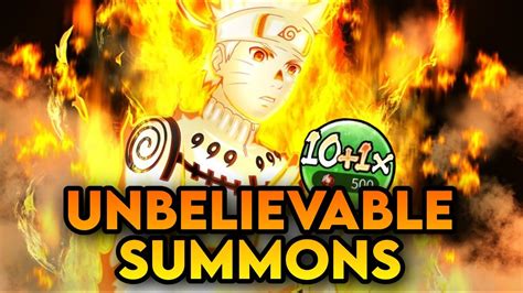 Naruto Uzumaki Kurama Chakra Mode Summons Insane Luck