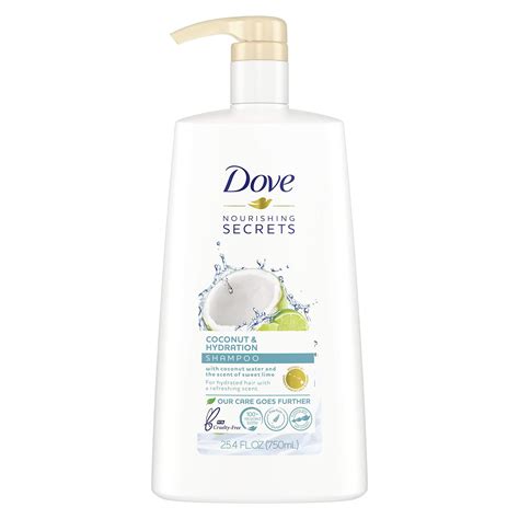 Dove Nourishing Secrets Shampoo With Pump Coconut And Hydration 254 Oz