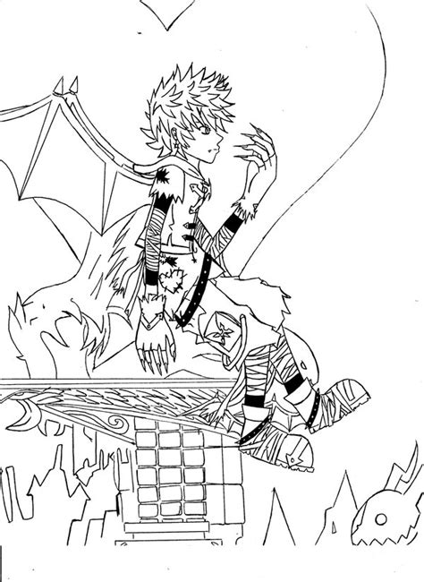 Maybe you would like to learn more about one of these? Roxas Coloring Pages at GetColorings.com | Free printable ...