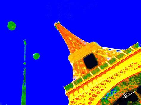 Eiffel Tower Digital Art By Ian Chapman Fine Art America