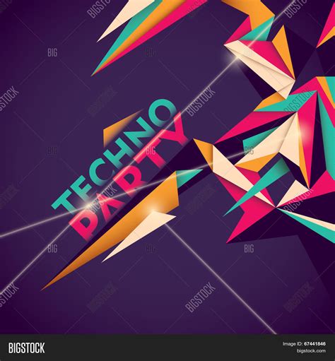 Illustrated Techno Vector And Photo Free Trial Bigstock
