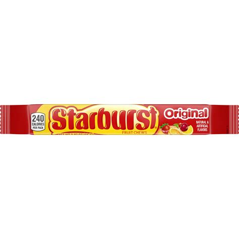 Starburst Original Fruit Chews Candy Single Pack 207 Ounce