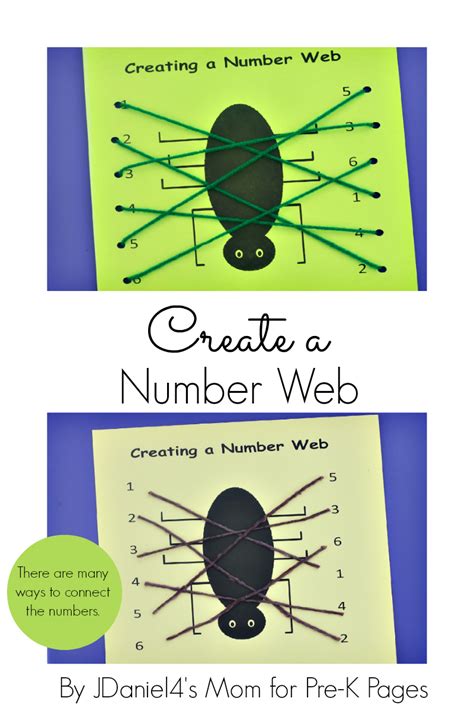 Can be used as a background for your artwork and craft. Spider Web Number Matching