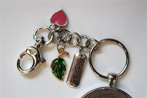 Cute Heart Resin Custom Key Chain Charm Keychains For Women Etsy