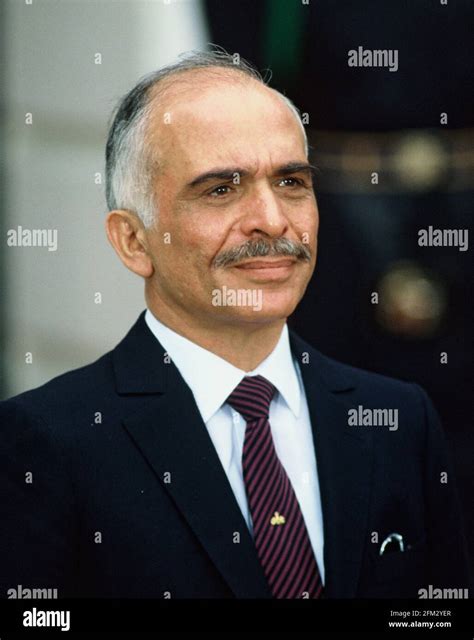 King Hussein Of Jordan Photo By Dennis Brack Bb77 Stock Photo Alamy