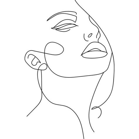 One Line Drawing Easy Face Sunday Fine Art Print One Line Bodenowasude