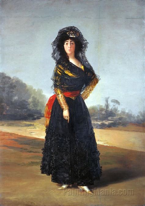 The Duchess Of Alba Francisco De Goya Paintings