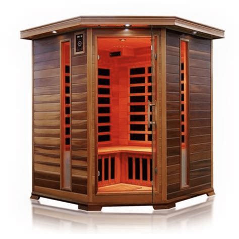 Aleko Red Cedar Traditional 4 Person Far Indoor Infrared Sauna — Usa