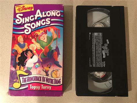 Disney S Sing Along Songs The Hunchback Of Notre Dame Topsy Turvy Vhs 1996 Ebay