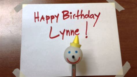 Happy Birthday Lynne B Youtube