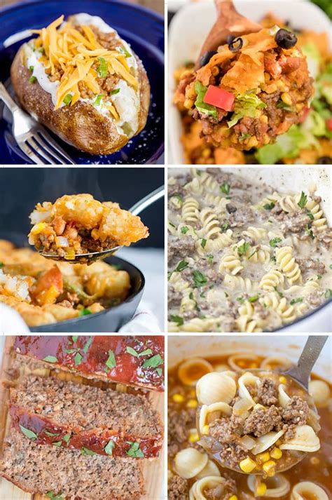 * variety of lean points tailored to meet various. Easy at home recipes with ground beef ...