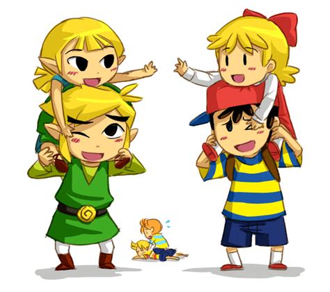 Link Toon Link Ness Lucas Claus And 2 More The Legend Of Zelda
