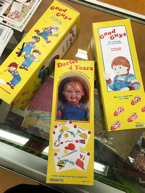 Need a gift for a guy who loves to run, cycle, box, golf, or hit the gym? Good Guys Chucky Prop Favor Boxes, Gift Boxes Miniature ...