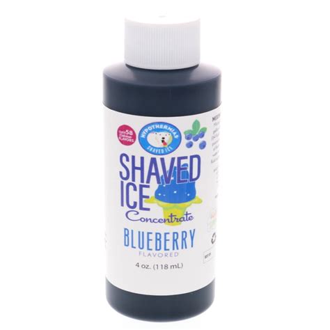 Blueberry Snow Cone Unsweetened Flavor Concentrate 4 Fl Oz Size