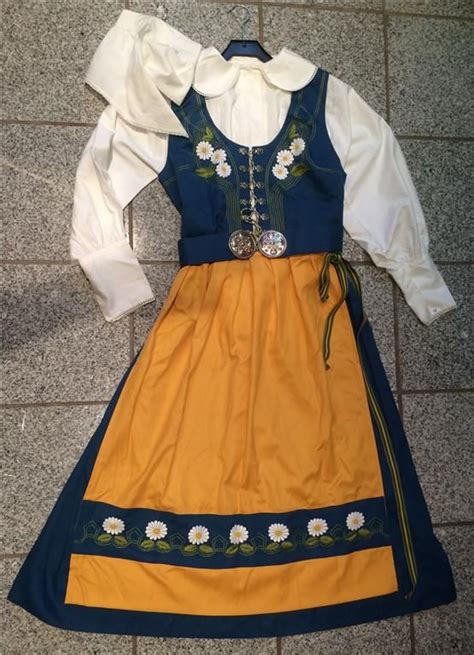 swedish national costume heavy cotton woven with a slight diagonal pattern exquisite dense