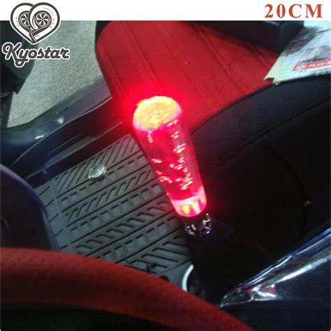 200mm 20cm Car Led Shift Knob Light Up Dildo Crystal Gear Knobs In Gear