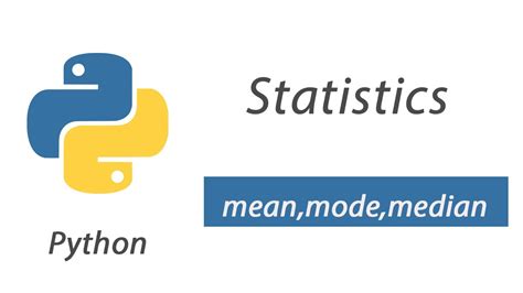 Python Program To Calculate Mean Mode And Median Statistics Youtube