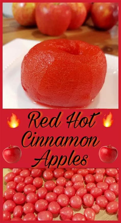 Red Hot Cinnamon Apples Jetts Kitchen Recipe Cinnamon Apples