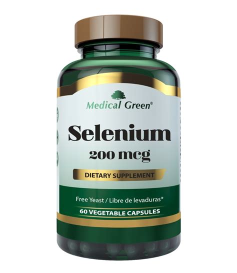 Selenio Selenium 200 Mcg X 60 Cápsulas Vegetales Libre De Levadura