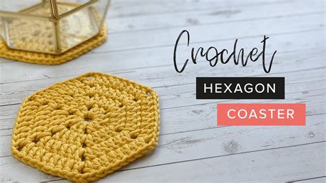 How To Crochet A Hexagon Coaster Easy Tutorial By Crochet And Tea