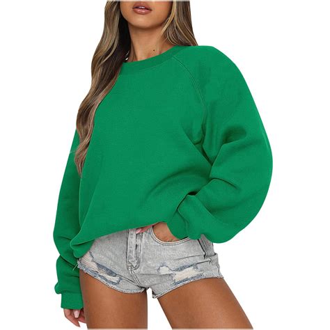 Blvb Womens Oversized Sweatshirts Long Sleeve Crew Neck Pullover Loose