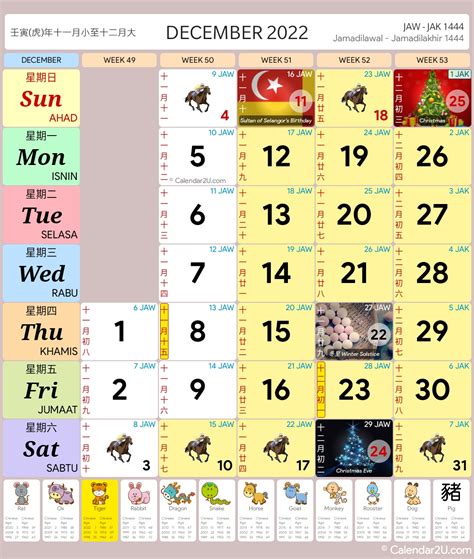 Malaysia Calendar Year 2022 School Holidays Malaysia Calendar