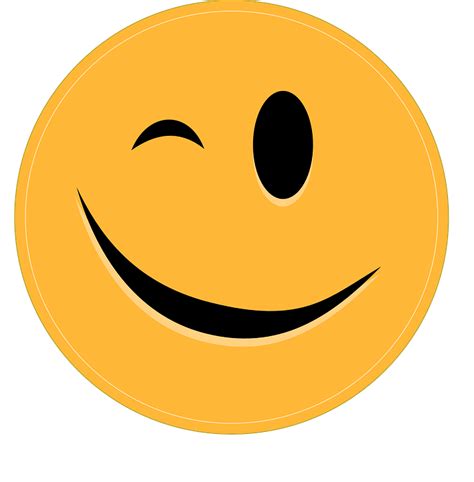 Smiley Wink Emoticon · Free Vector Graphic On Pixabay
